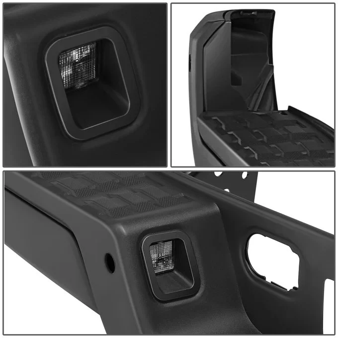 DNA Rear Step Bumper for Toyota Tacoma (2016-2023) with or without Parking Sensor Holes - Chrome or Black - Image 3