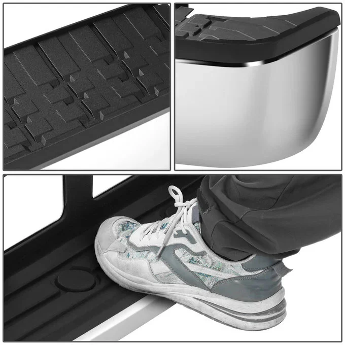 DNA Rear Step Bumper for Toyota Tundra (2007-2013) with or without Parking Sensor Holes - Chrome or Black - Image 13