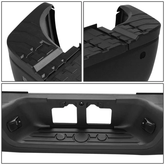 DNA Rear Step Bumper for Toyota Tundra (2007-2013) with or without Parking Sensor Holes - Chrome or Black - Image 18