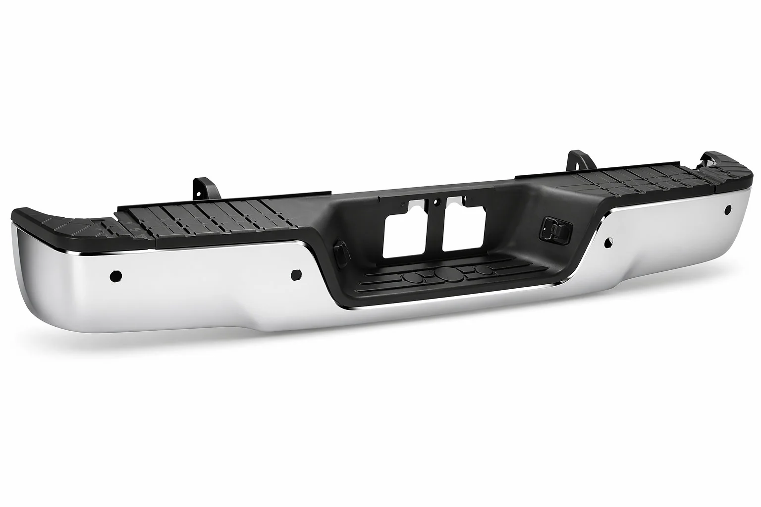 DNA Rear Step Bumper for Toyota Tundra (2007-2013) with or without Parking Sensor Holes - Chrome or Black - Image 22