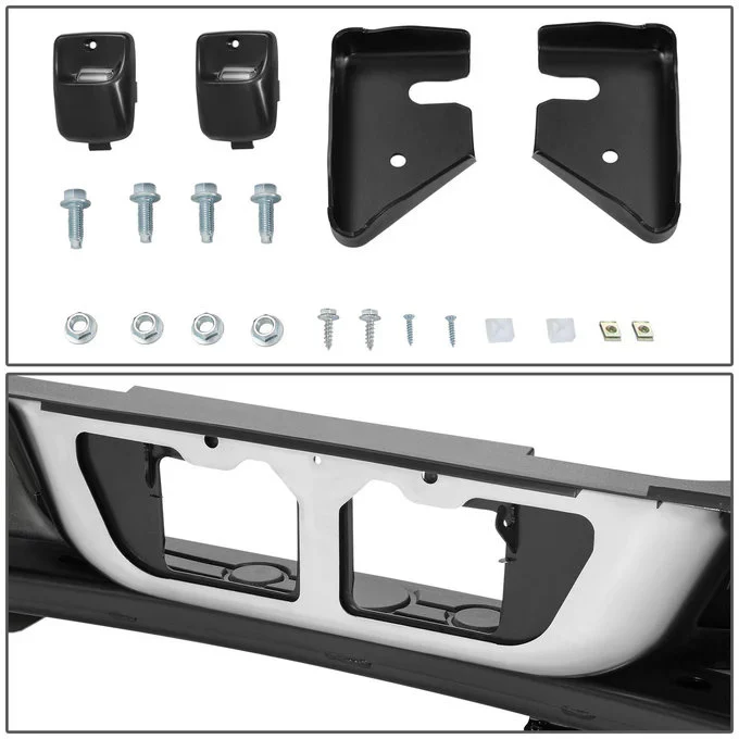 DNA Rear Step Bumper for Toyota Tundra (2007-2013) with or without Parking Sensor Holes - Chrome or Black - Image 27