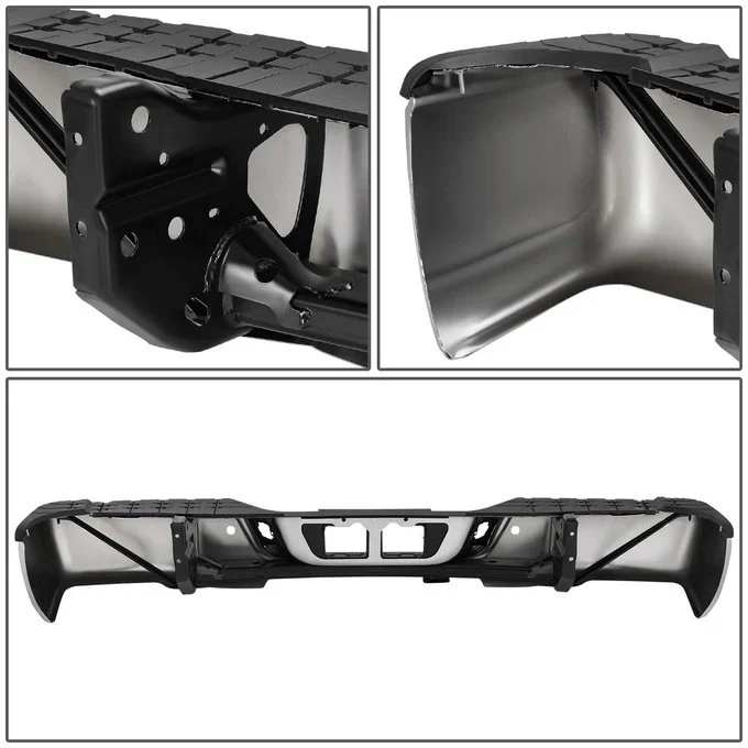 DNA Rear Step Bumper for Toyota Tundra (2007-2013) with or without Parking Sensor Holes - Chrome or Black - Image 28