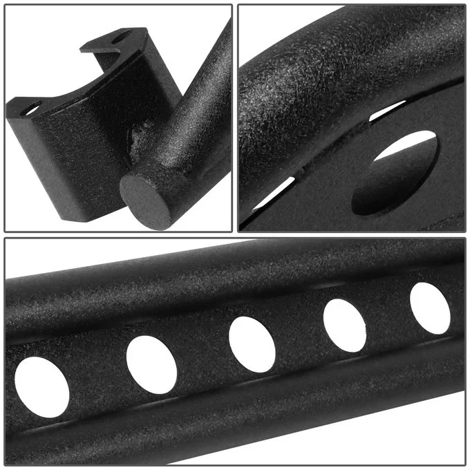 DNA Rock Slider Side Steps for Jeep Wrangler JK (2007–2018) with Black Textured Powdercoat Finish 4X4-T141 - Image 3