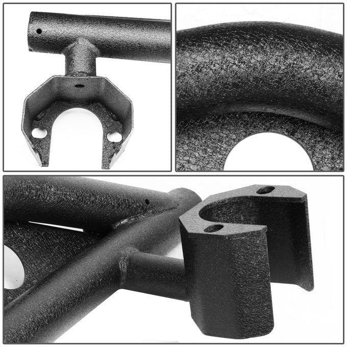 DNA Rock Slider Side Steps for Jeep Wrangler JK (2007–2018) with Black Textured Powdercoat Finish 4X4-T141 - Image 4