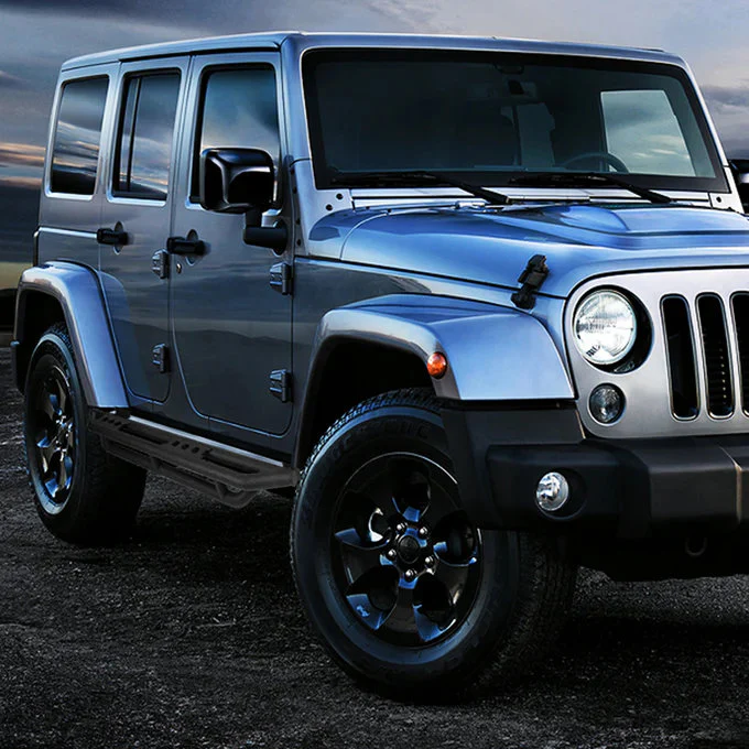 DNA Rock Slider Side Steps for Jeep Wrangler JK / JKU (2007-2016) Textured Black Powder Coat Finish - Image 11