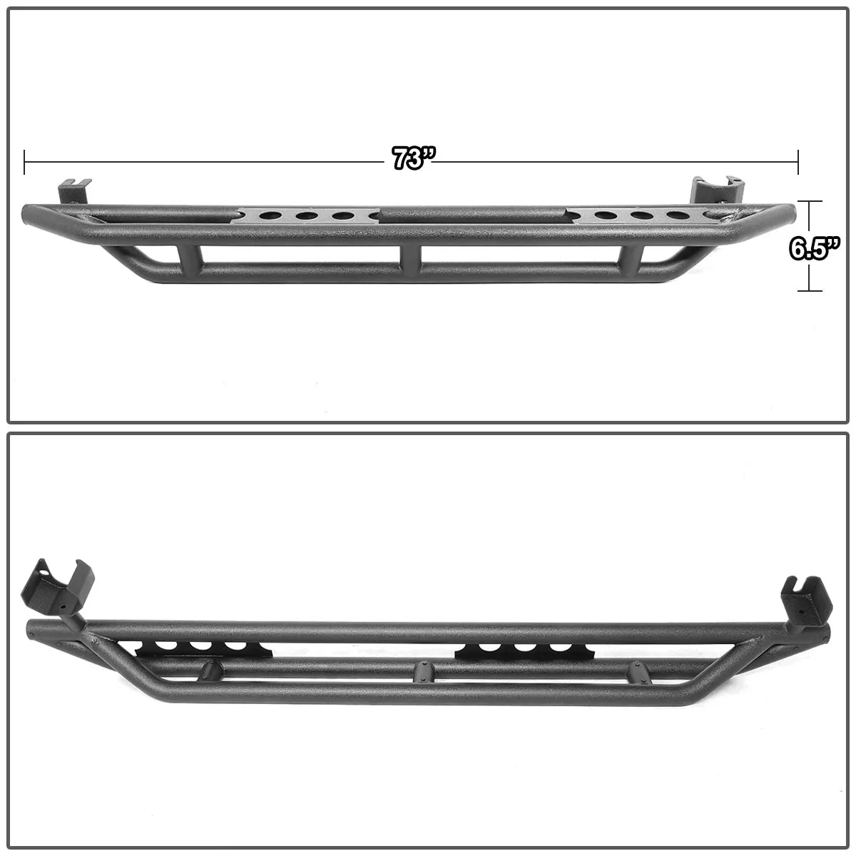 DNA Rock Slider Side Steps for Jeep Wrangler JL Unlimited (2018–2019) Nerf Bar 4X4-T146 - Image 3