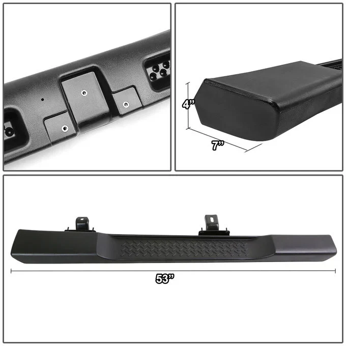 DNA Running Board for Jeep Wrangler JK / JKU (2007-2016) OEM Style with Matte Black Finish - Image 5