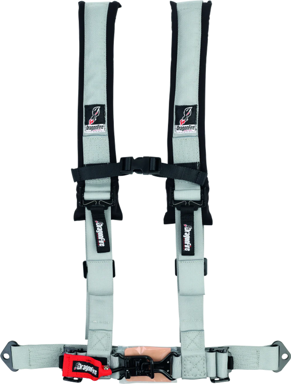DragonFire Racing ATV Seat Belt Harness [2" or 3" Buckle H-Style] Black / Red / Grey / Blue / Orange - Image 3