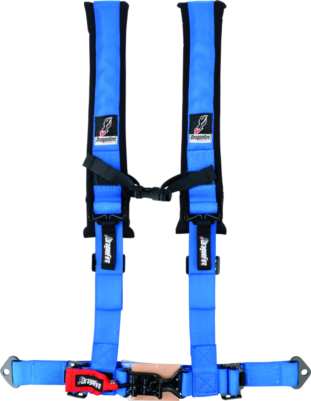 DragonFire Racing ATV Seat Belt Harness [2" or 3" Buckle H-Style] Black / Red / Grey / Blue / Orange - Image 4