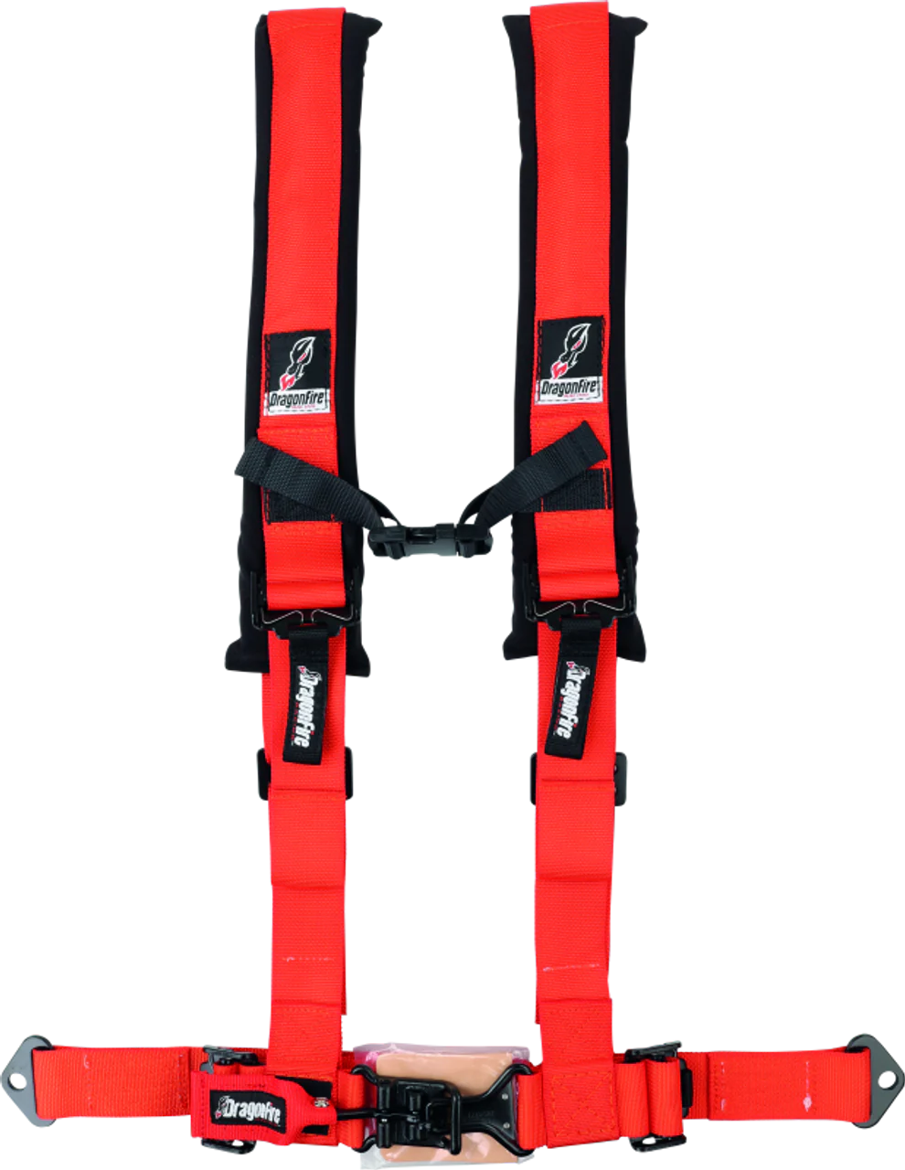 DragonFire Racing ATV Seat Belt Harness [2" or 3" Buckle H-Style] Black / Red / Grey / Blue / Orange - Image 5