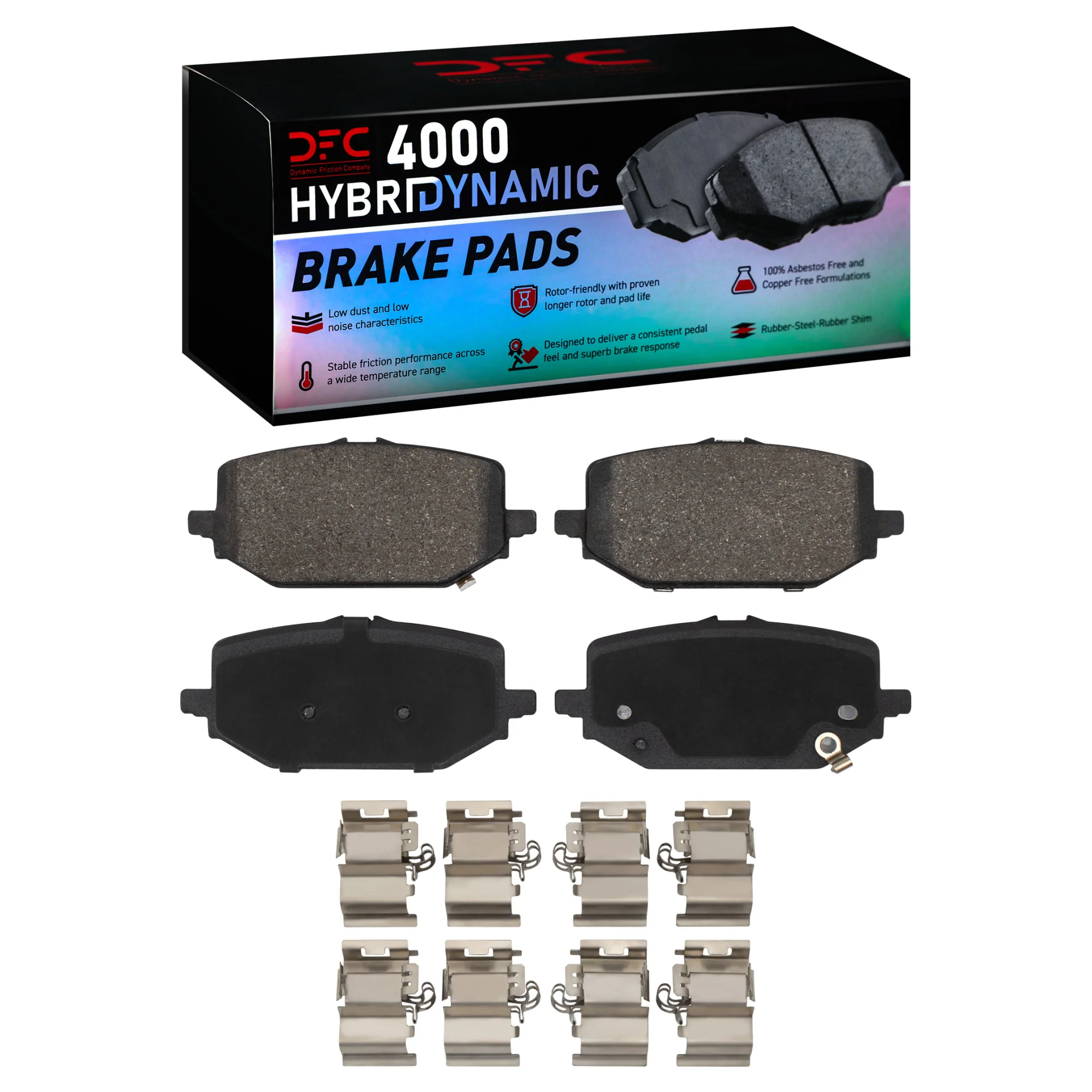 Dynamic Friction Brake Pads for Acura MDX (2022-2026) 4000 Series OEM Replacement Front or Rear - Image 2