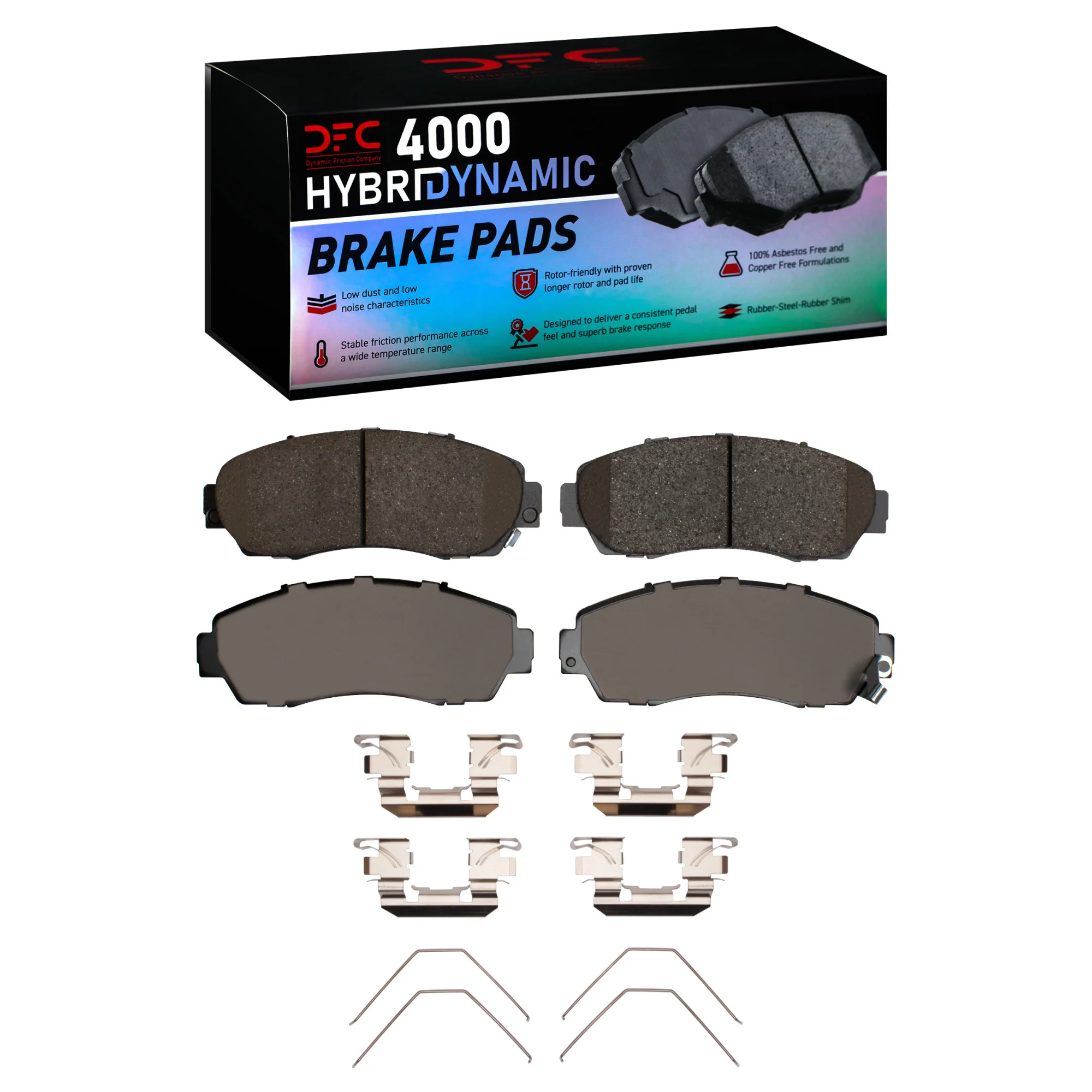 Dynamic Friction Brake Pads for Acura RDX (2007-2026) 4000 Series OEM Replacement Front or Rear