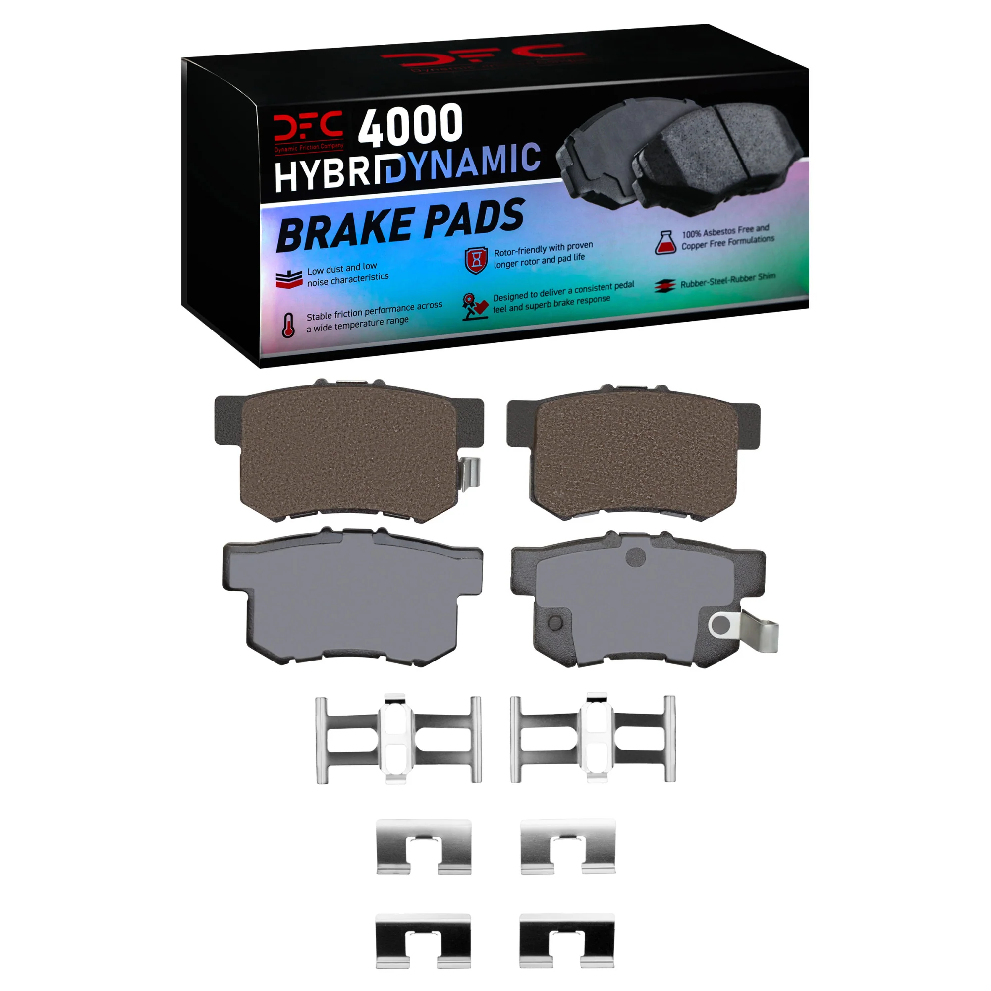 Dynamic Friction Brake Pads for Acura RDX (2007-2026) 4000 Series OEM Replacement Front or Rear - Image 2
