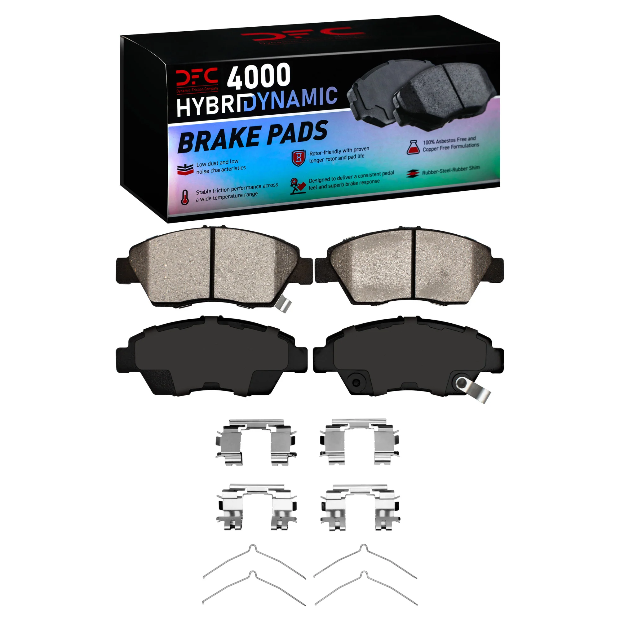 Dynamic Friction Brake Pads for Acura RSX (2002-2006) 4000 Series OEM Replacement Front or Rear