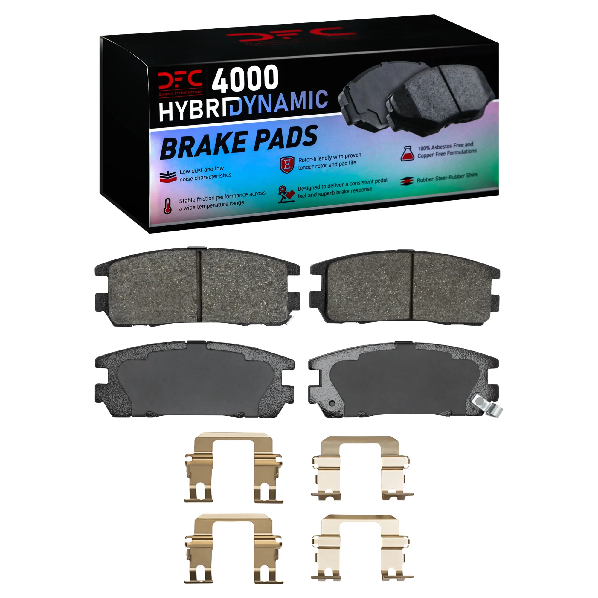 Dynamic Friction Brake Pads for Acura SLX (1996-1999) 4000 Series OEM Replacement Front or Rear - Image 2