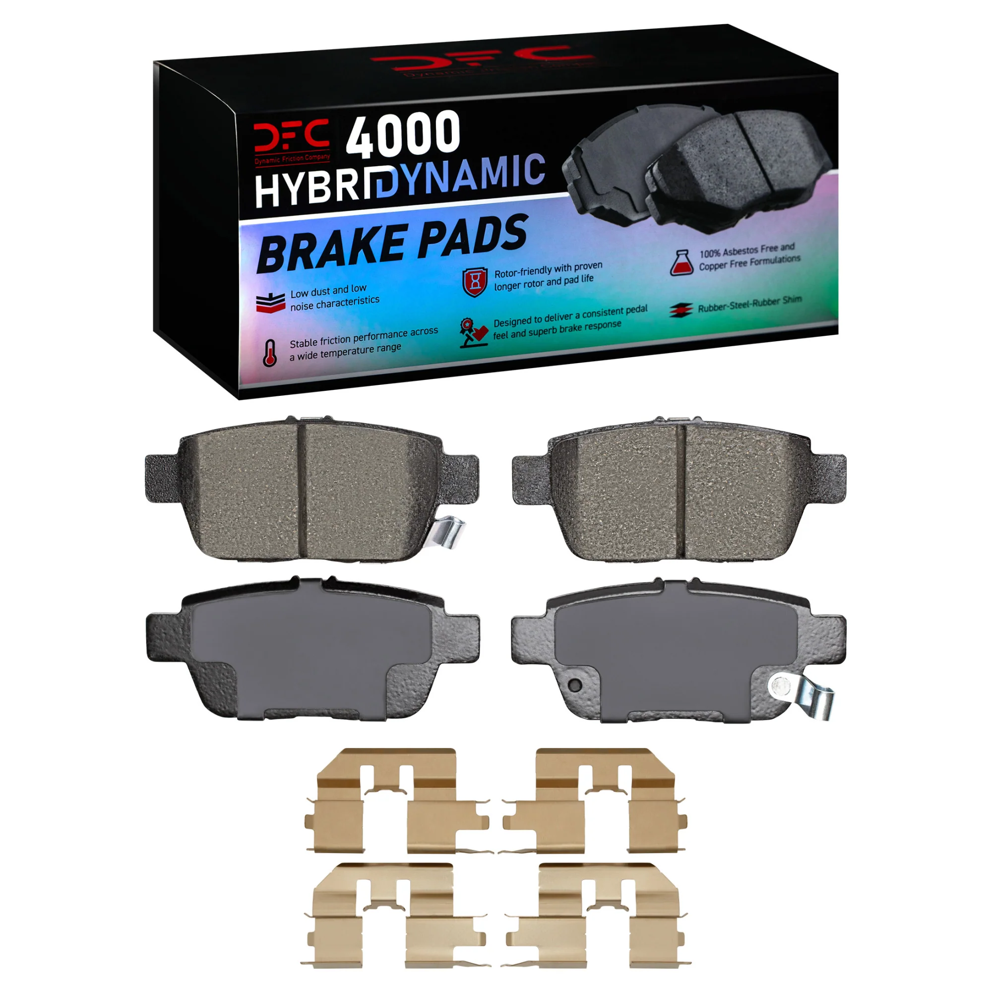 Dynamic Friction Brake Pads for Acura TL (1996-2014) 4000 Series OEM Replacement Front or Rear - Image 13