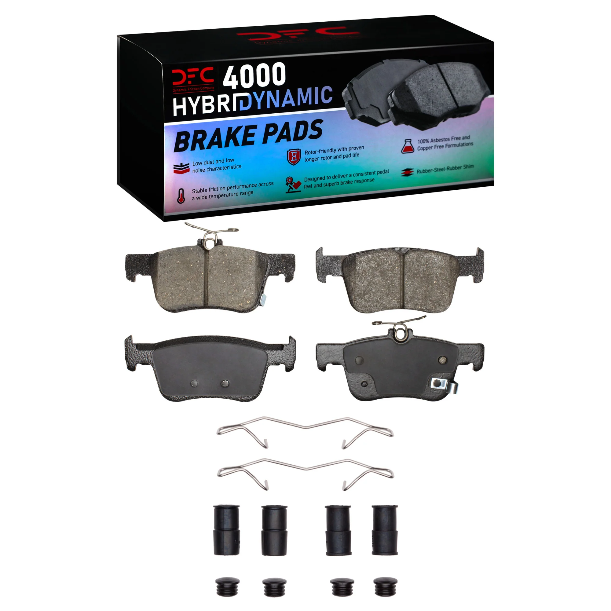 Dynamic Friction Brake Pads for Acura TLX (2015-2025) 4000 Series OEM Replacement Front or Rear - Image 2