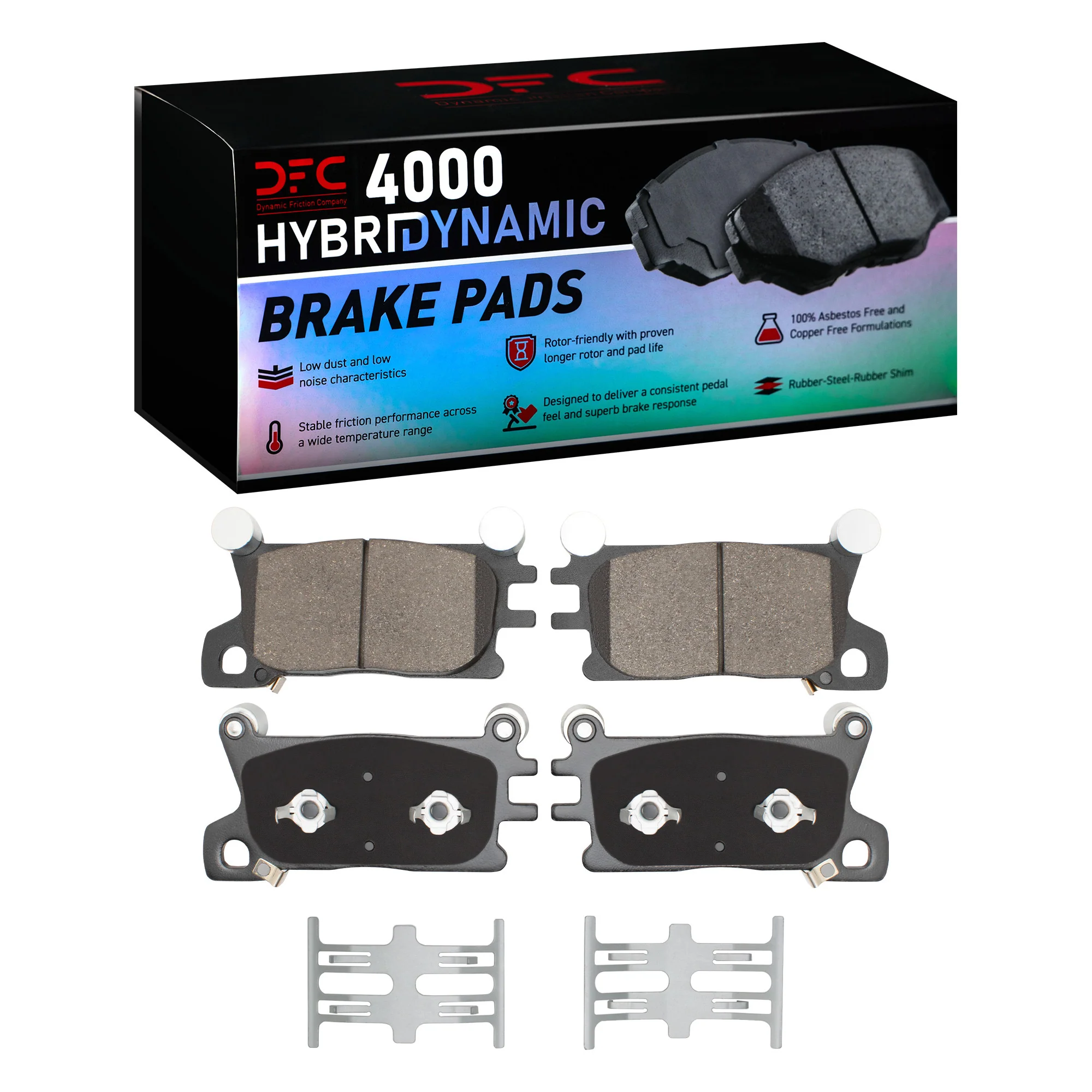 Dynamic Friction Brake Pads for Genesis G90 3.3L V6 / 5.0L V8 (17-22) 3.5L V6 (23-25) 4000 Series OEM Replacement Front or Rear - Image 6
