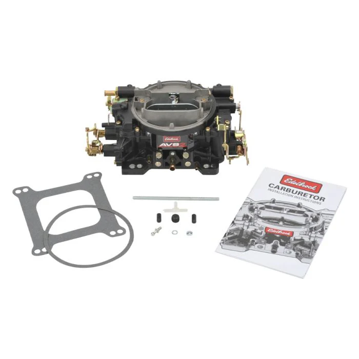 Edelbrock AVS2 Carburetor 19053 (650 CFM, Manual Choke, Black Powder Coated) Non-EGR