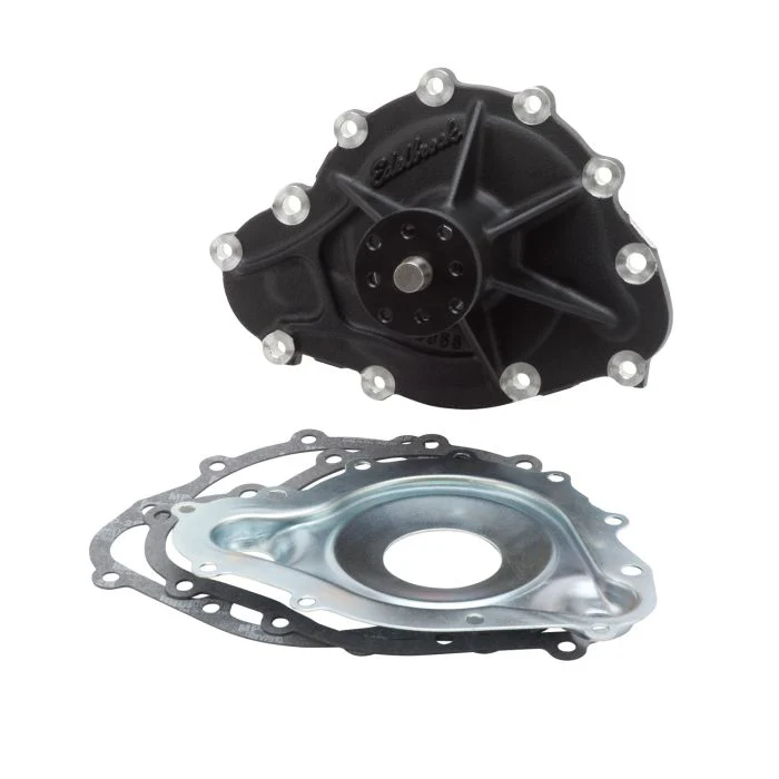 Edelbrock Water Pump Pontiac 389/455 (Standard Rotation) Black Finish 88563 - Image 2