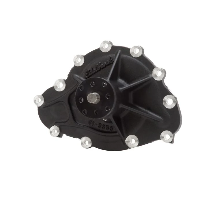 Edelbrock Water Pump Pontiac 389/455 (Standard Rotation) Black Finish 88563 - Image 3