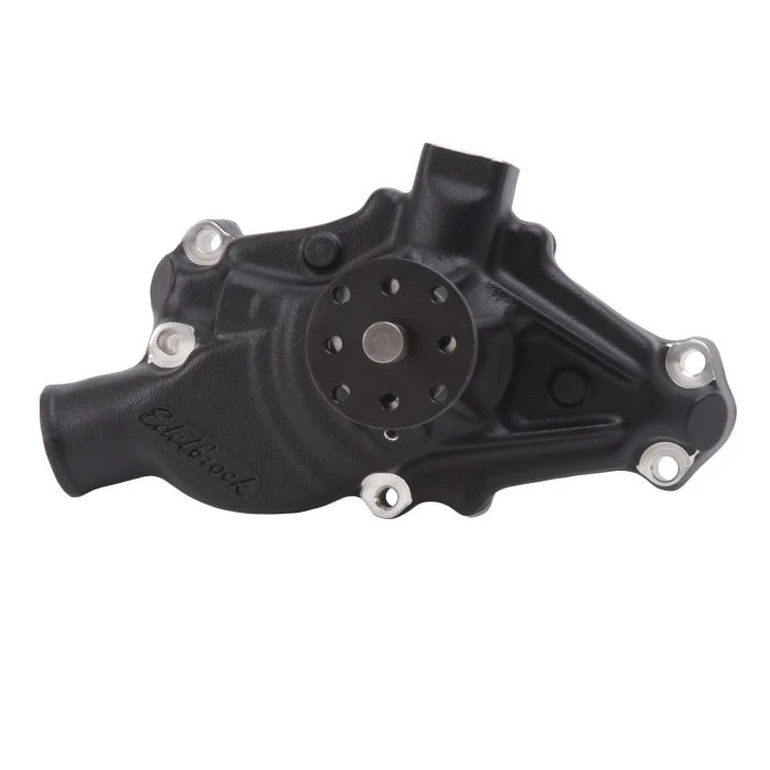 Edelbrock Water Pump Small-Block Chevy (Short or Long) Black Finish - Image 2