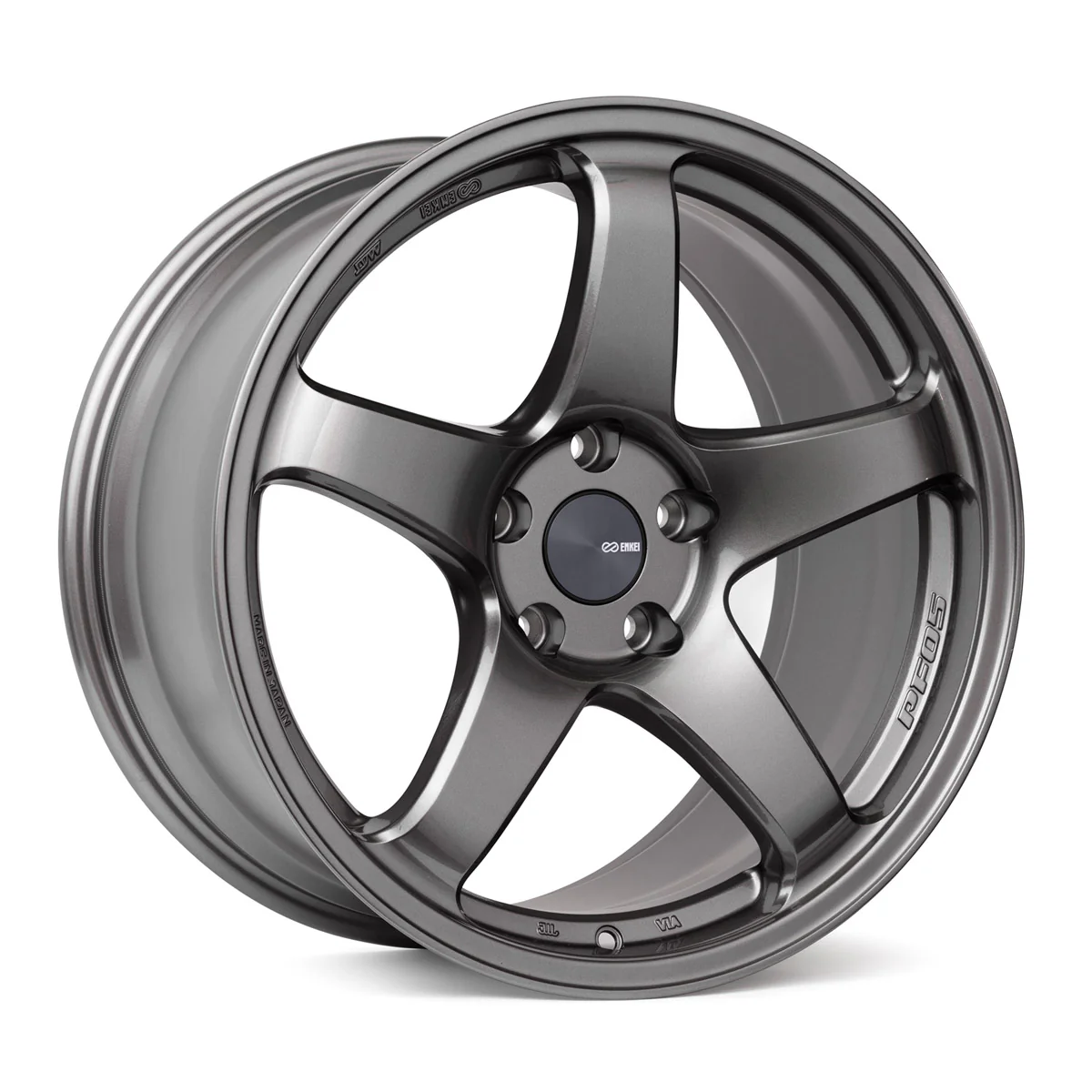 Enkei PF05 Wheels 17x8 (35 or 38 Offset) 5 Bolt Pattern - Dark Silver