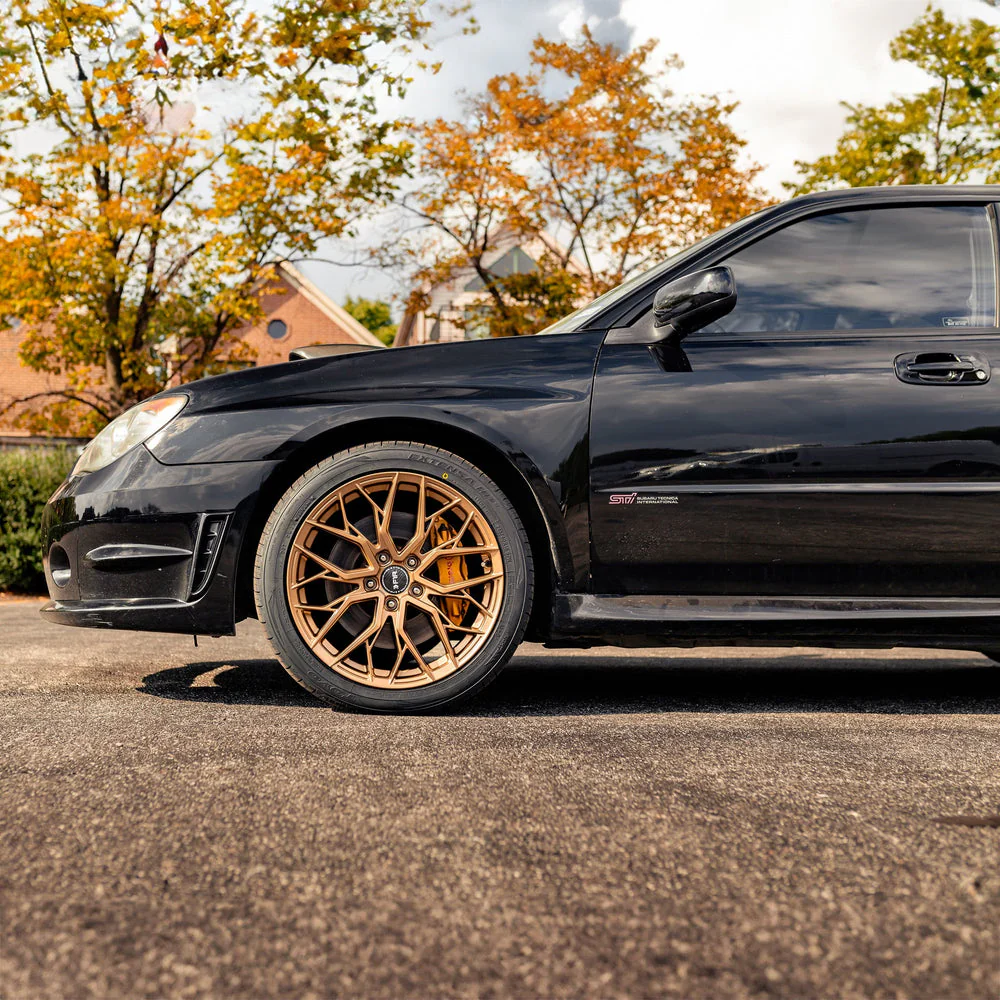 F1R FS3 Wheels (20x9 5x114.3 +35ET) Matte Bronze / Gloss Black / Machine Silver - Image 5
