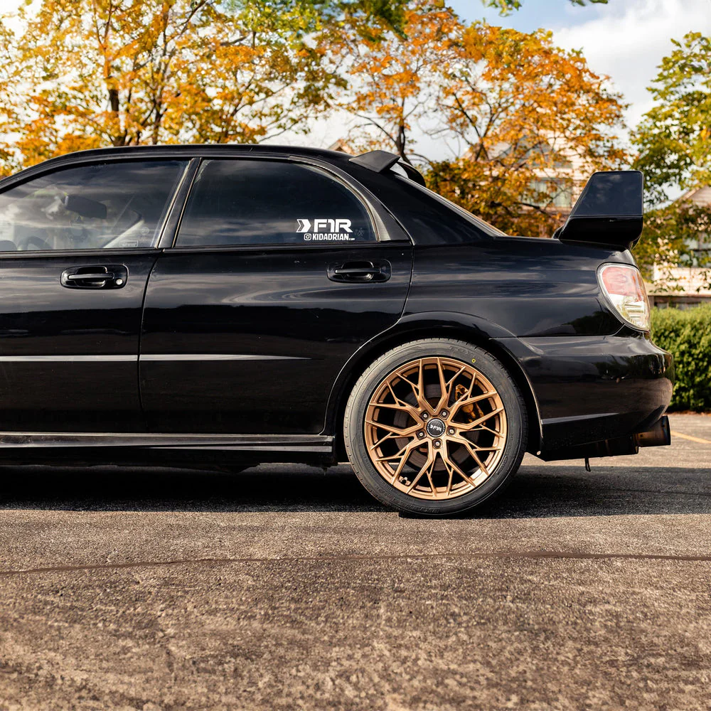 F1R FS3 Wheels (20x9 5x114.3 +35ET) Matte Bronze / Gloss Black / Machine Silver - Image 6