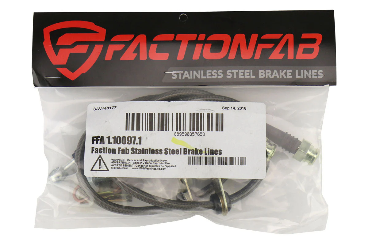 FactionFab Front Stainless Steel Brake Lines Subaru BRZ FRS 86 (2013-2021) FFA1.10097.1 - Image 4