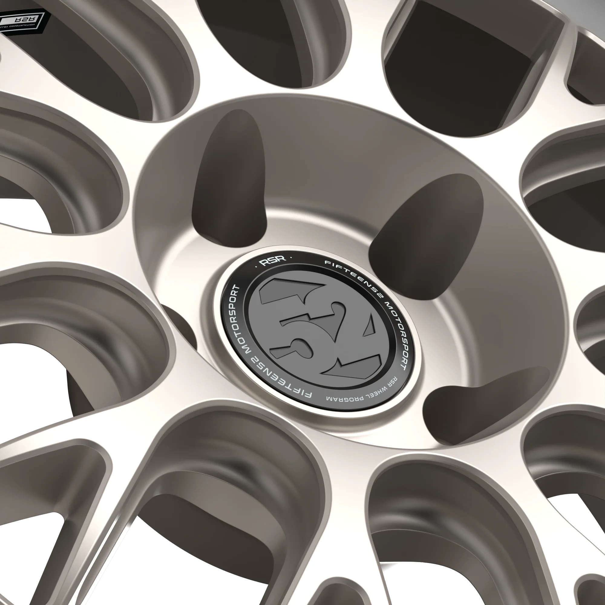 fifteen52 Holeshot RSR Wheels 20x11 | 5x120, 5x114.3 , 5x112 | Asphalt Black / Gloss Black / Radiant Silver / White Gold - Image 16