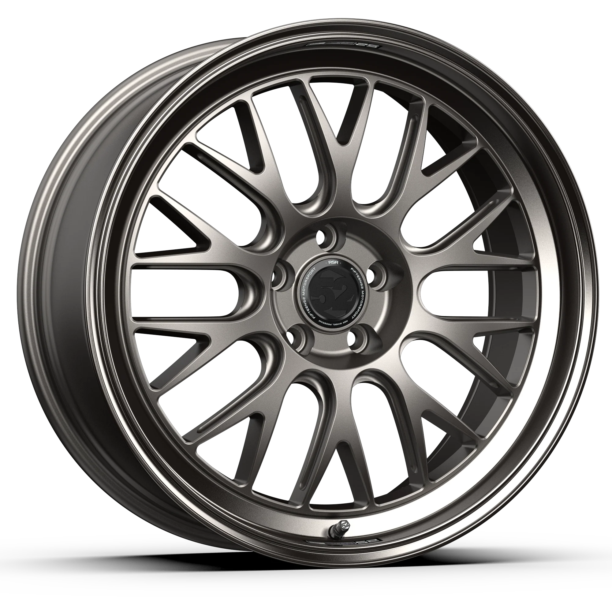 fifteen52 Holeshot RSR Wheels 20x9 | 5x114.3 , 5x112 | Asphalt Black / Gloss Black / Magnesium Grey Gloss Lip / Radiant Silver - Image 9