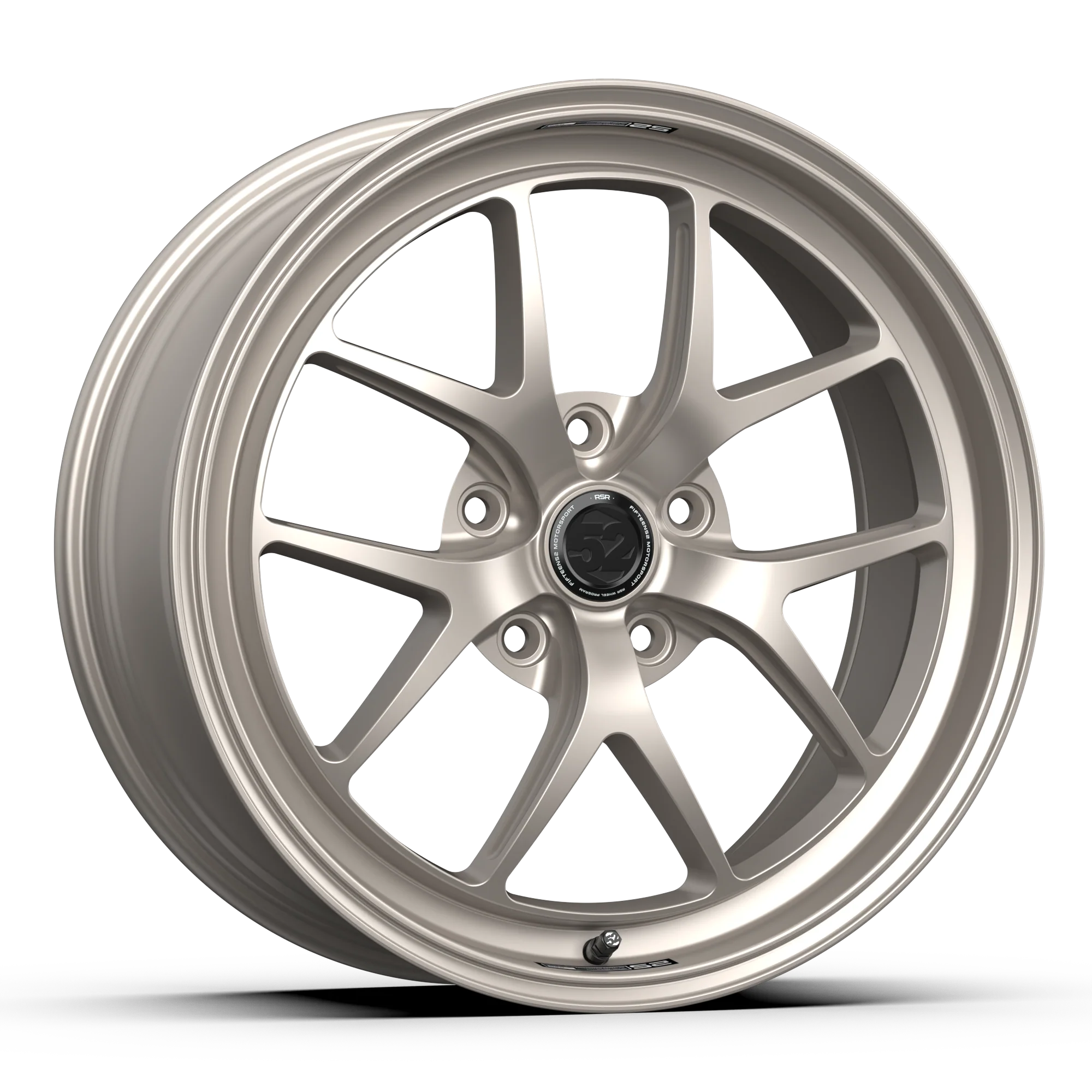 fifteen52 Sector RSR Wheels 19x8.5 | 5x112 , 5x130 | Asphalt Black / Matte Titanium / White Gold - Image 9