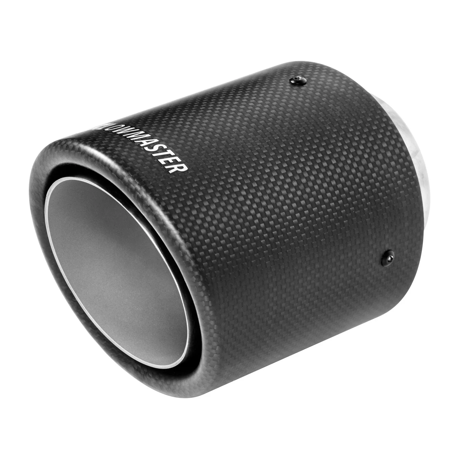 Flowmaster Exhaust Tip (2.5" Inlet / 4" Rolled Angle Carbon Fiber) Weld On - 15400 - Image 3
