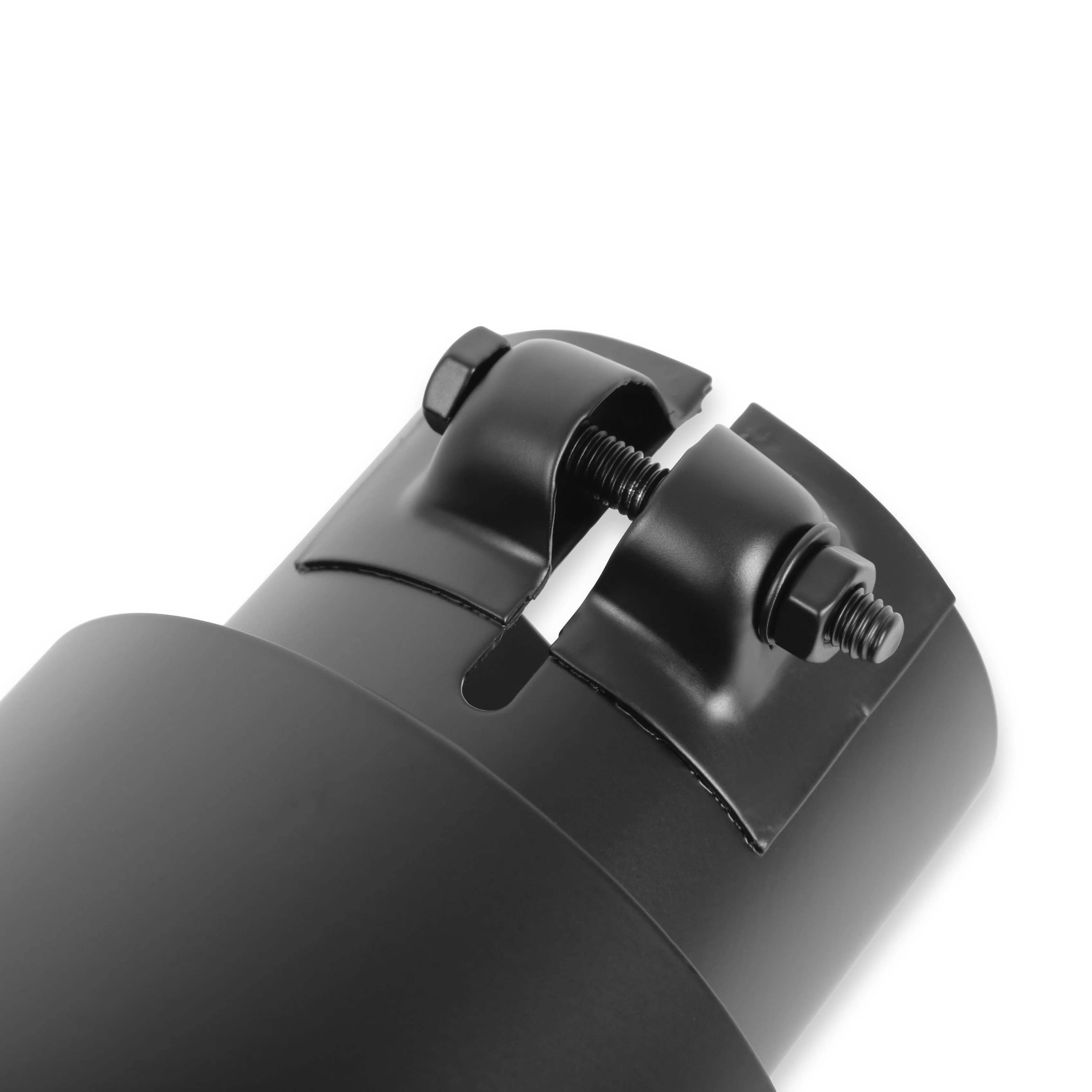 Flowmaster Exhaust Tip (2.5" Inlet / 3.50" diameter Black Angle Cut) Clamp On - Black of Polished - Image 4