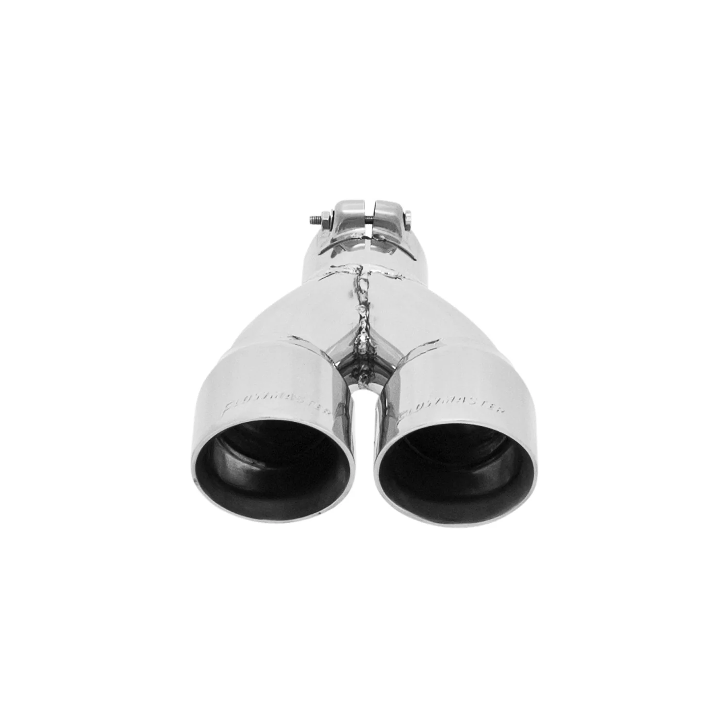 Flowmaster Exhaust Tip (2.5" Inlet / Dual Angle Cut Polished SS / 3" Long) Clamp On - 15307 - Image 3