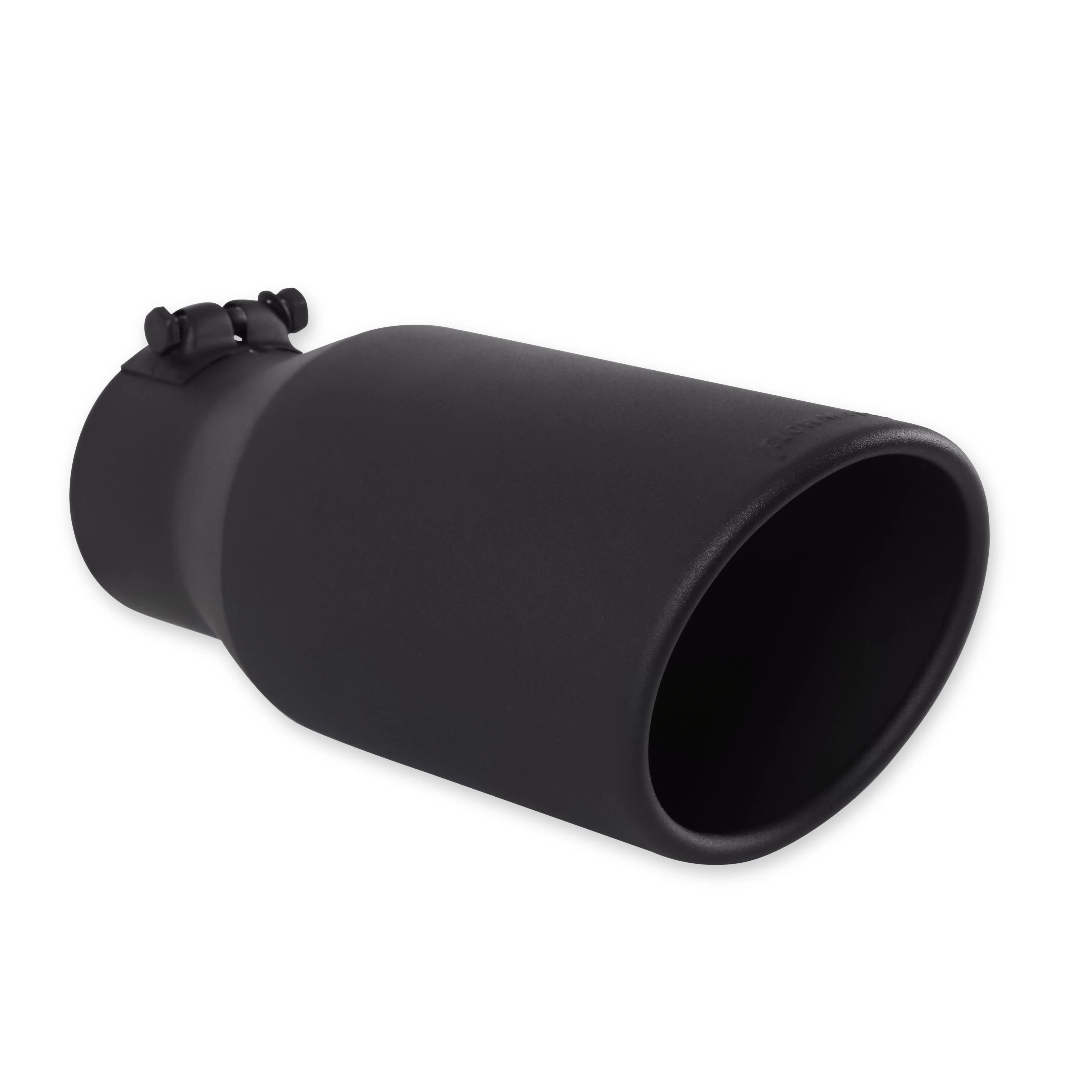 Flowmaster Exhaust Tip (3.5" Inlet / 5" Black Angle Cut / 12" Long) Clamp On - 15405B - Image 2