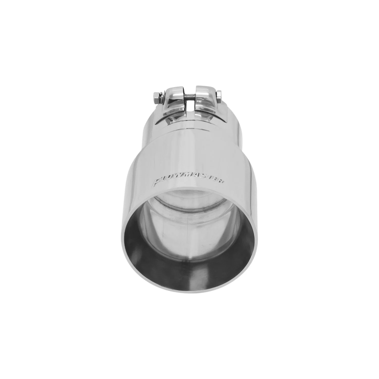 Flowmaster Exhaust Tip (3" Inlet / 4" dia. Angle Cut / 7" Long) Clamp On - Black or Polished SS - Image 5