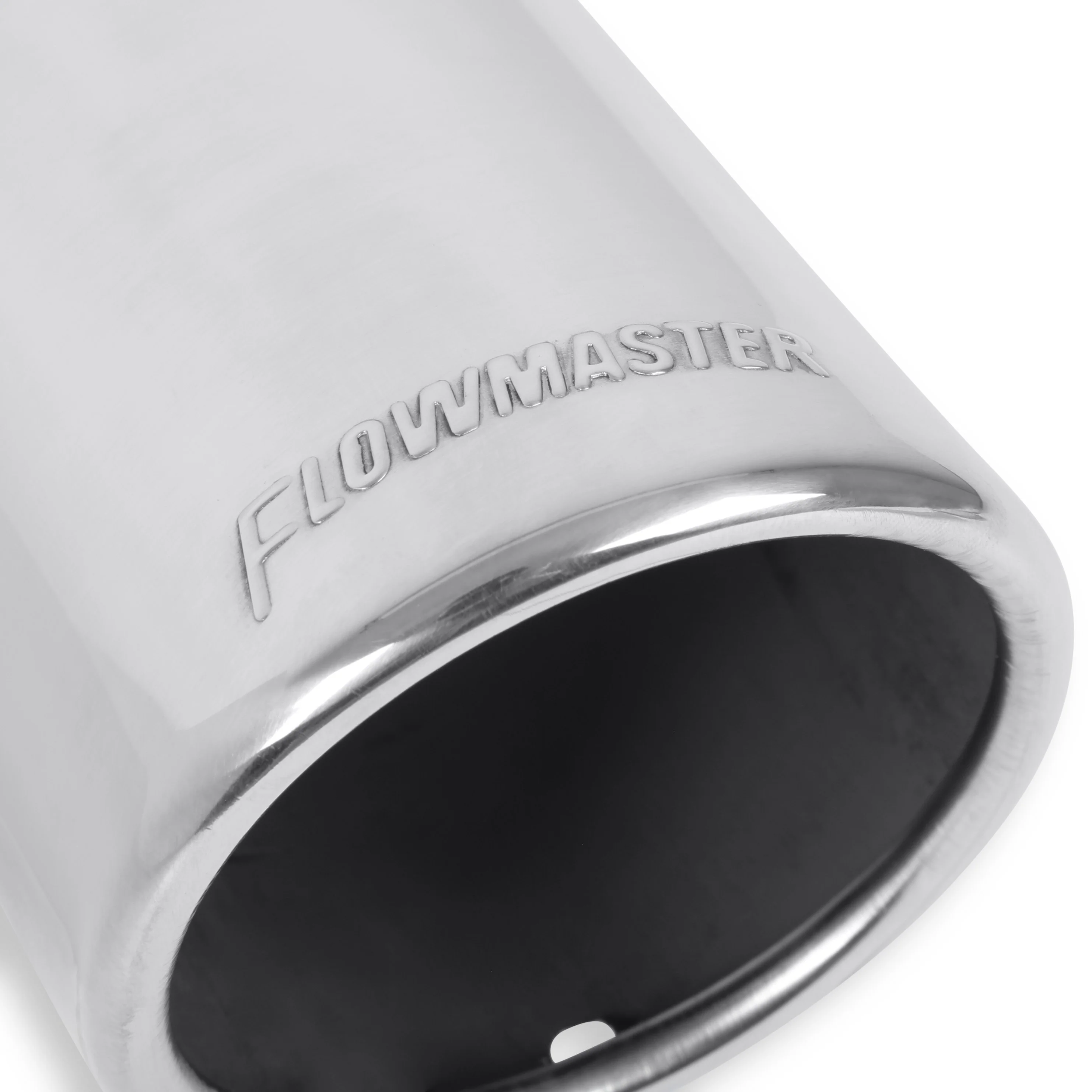 Flowmaster Exhaust Tip (3" Inlet / 3.5" Rolled Angle Polished SS / 12" Long) Clamp On - 15363 - Image 5
