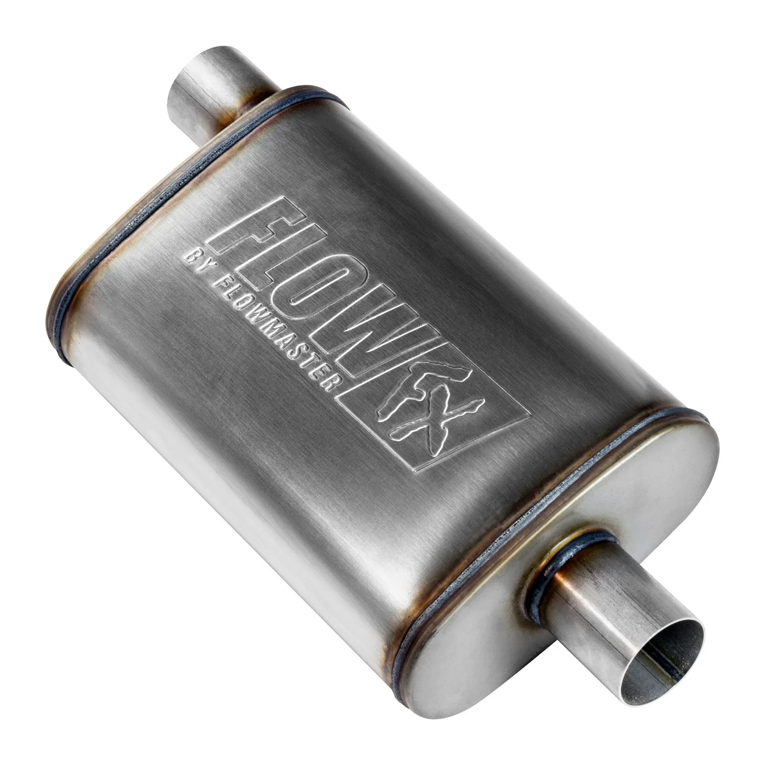 Flowmaster Muffler Flow FX (2.25" Offset In / 2.25" Center Out) Stainless Steel 71225 - Image 3
