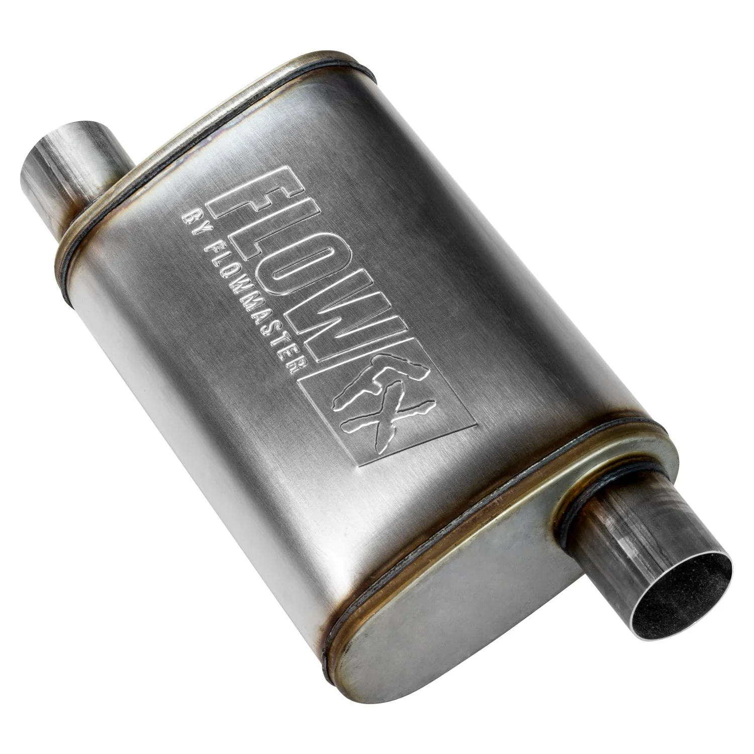 Flowmaster Muffler Flow FX (2.5" Offset In / 2.5" Offset Out) Stainless Steel 71236 - Image 3