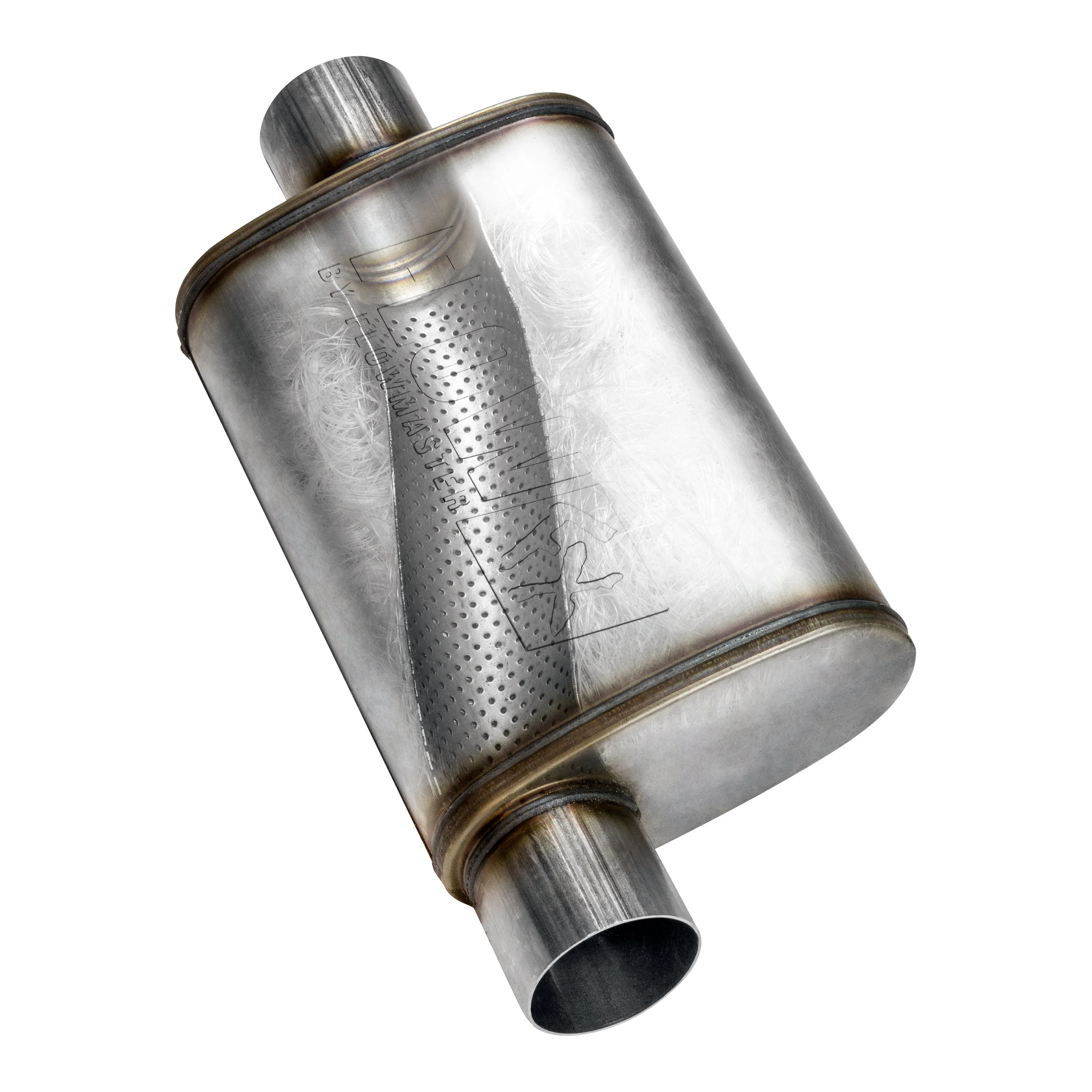 Flowmaster Muffler Flow FX (2.5" Offset In / 2.5" Offset Out) Stainless Steel 71236 - Image 4