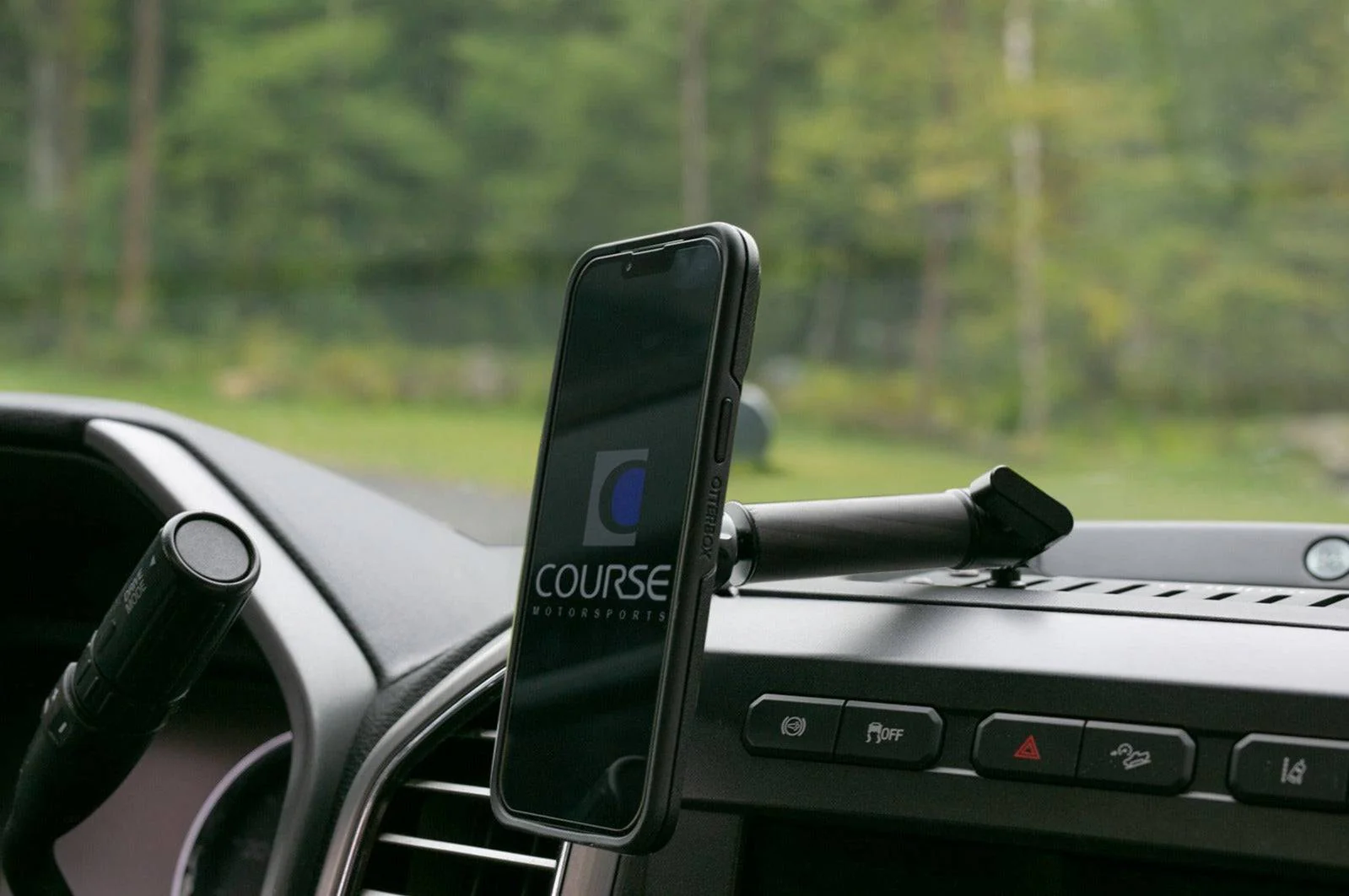 Course Motorsports Phone Mount for Ford F150 (15-20) F250/F350/F450/F550 (17-22) Expedition (8-21) Cradle / Magnetic / Magsafe Charging - Image 2