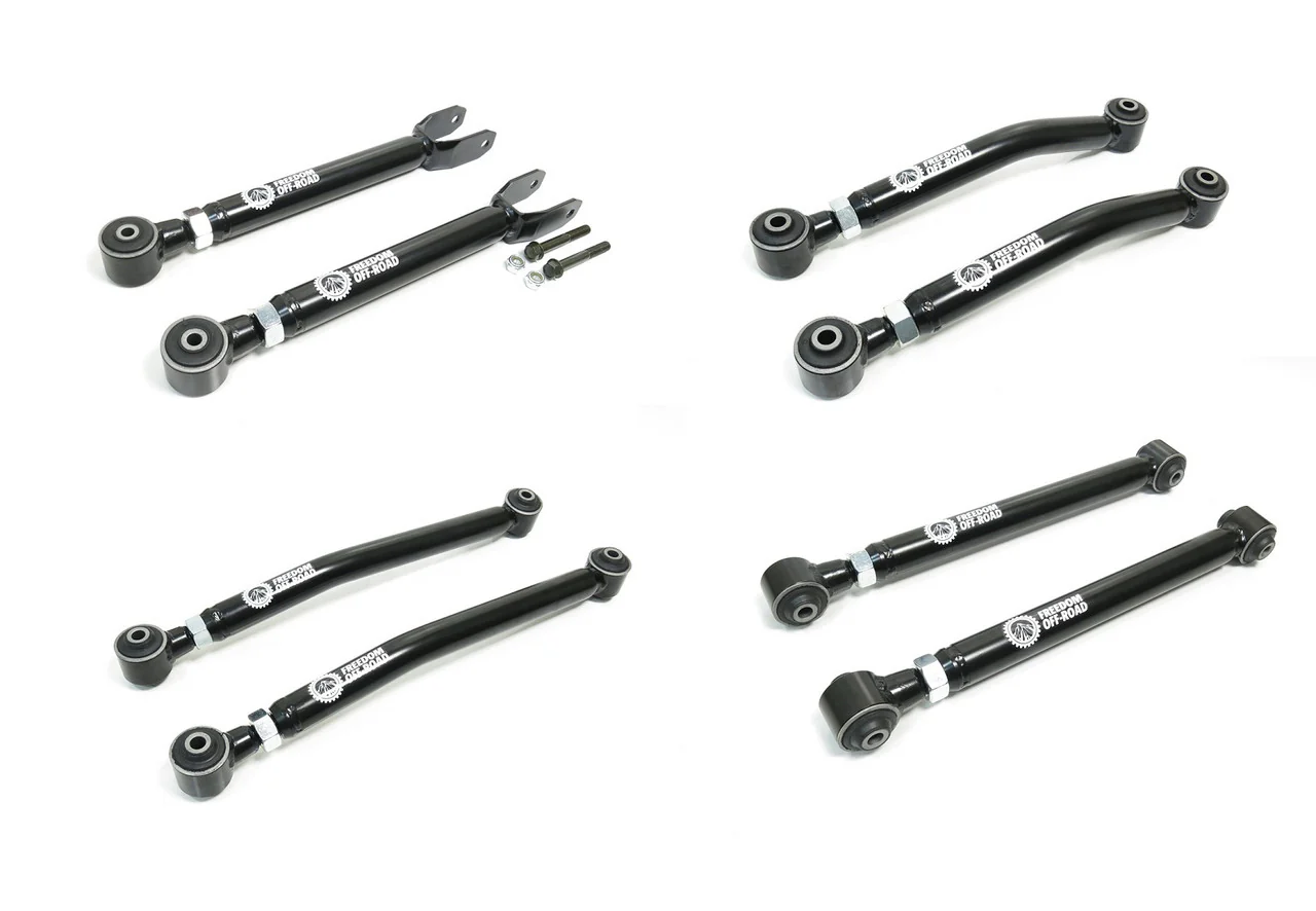 Freedom Offroad Control Arms Jeep Wrangler (07-18) 0-4.5" Lift / Front Upper + Lower & Rear Upper + Lower