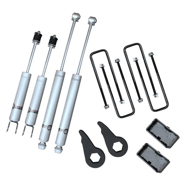 Freedom Offroad Leveling Kit GMC K1500 Suburban (92-98) 1-3" Lift w/ Shocks