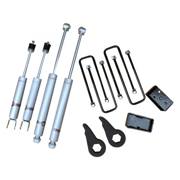 Freedom Offroad Leveling Kit GMC Sierra 1500 4WD (99-06) 1-3" Lift w/ Shocks
