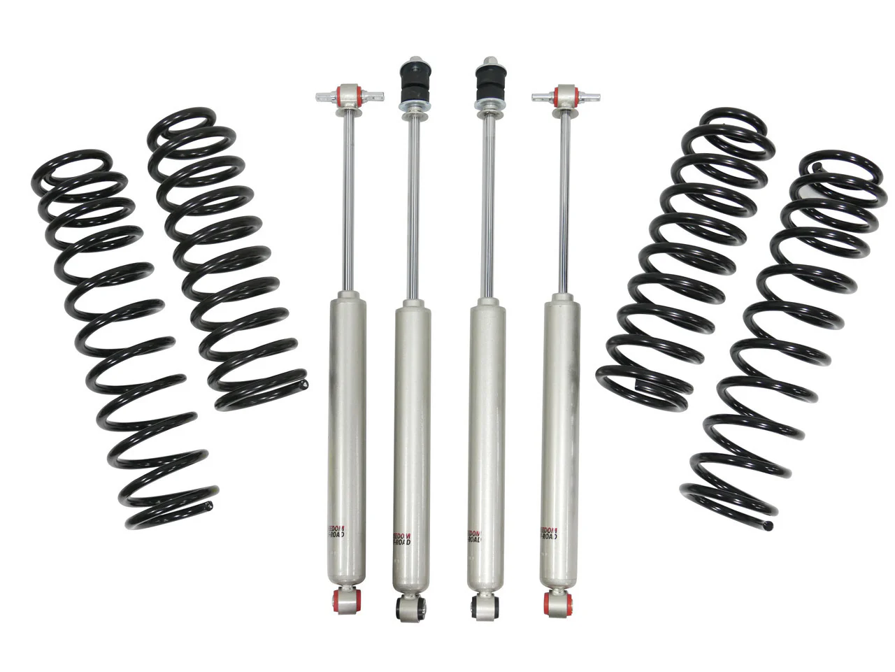 Freedom Offroad Lift Kit Jeep Wrangler (18-23) 2.5" Front / Rear Springs w/ Shocks
