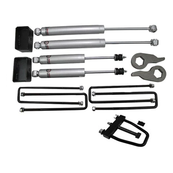 Freedom Offroad Leveling Kit GMC Sierra 3500/ 3500 HD (01-10) 1-3" Lift w/ Shocks & Torsion Key Tool