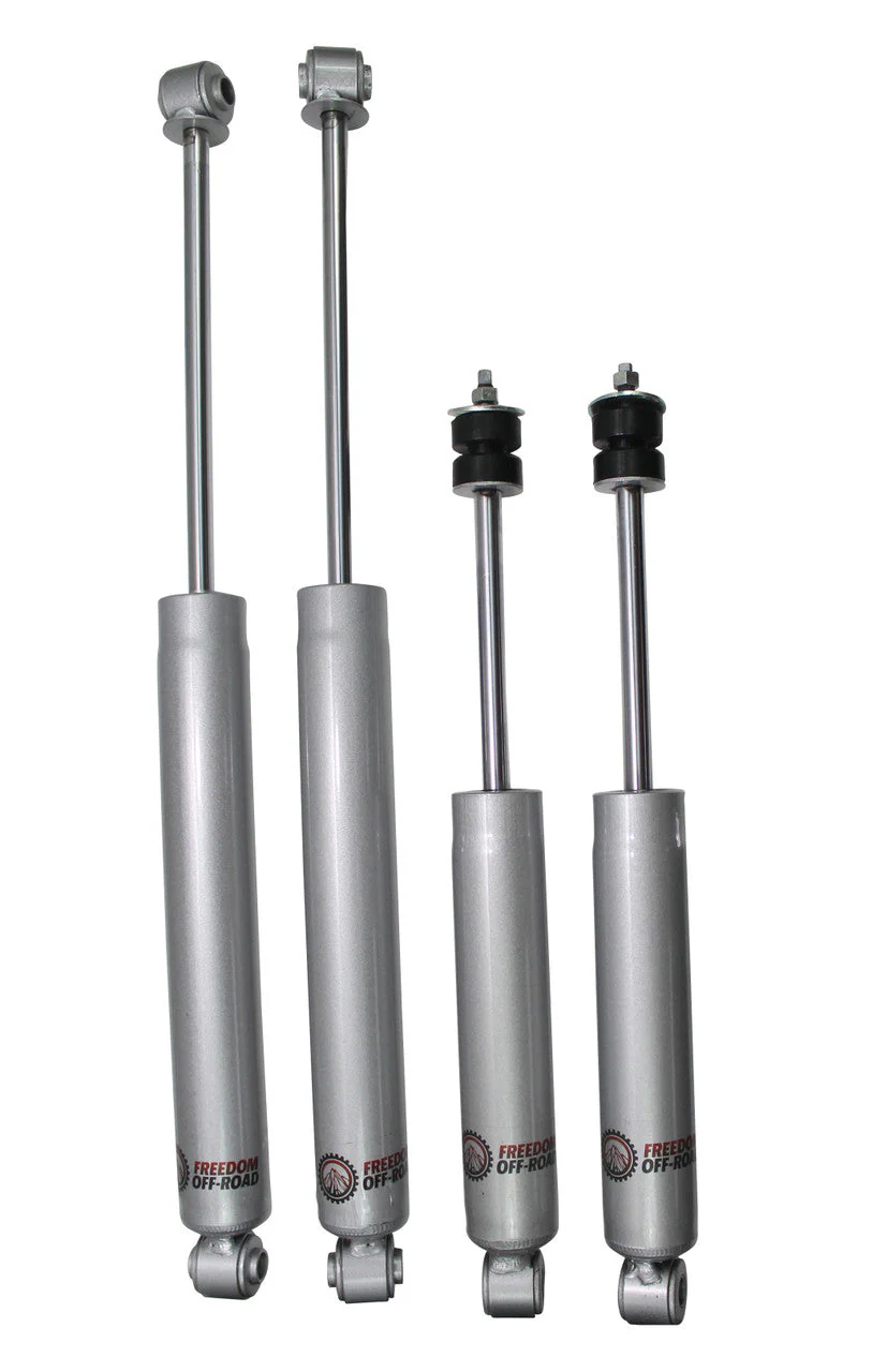 Freedom Offroad Shock Absorbers GMC Sierra 2500/ 3500 (01-06) 0-4" Lift/ Extended Nitro - Front & Rear