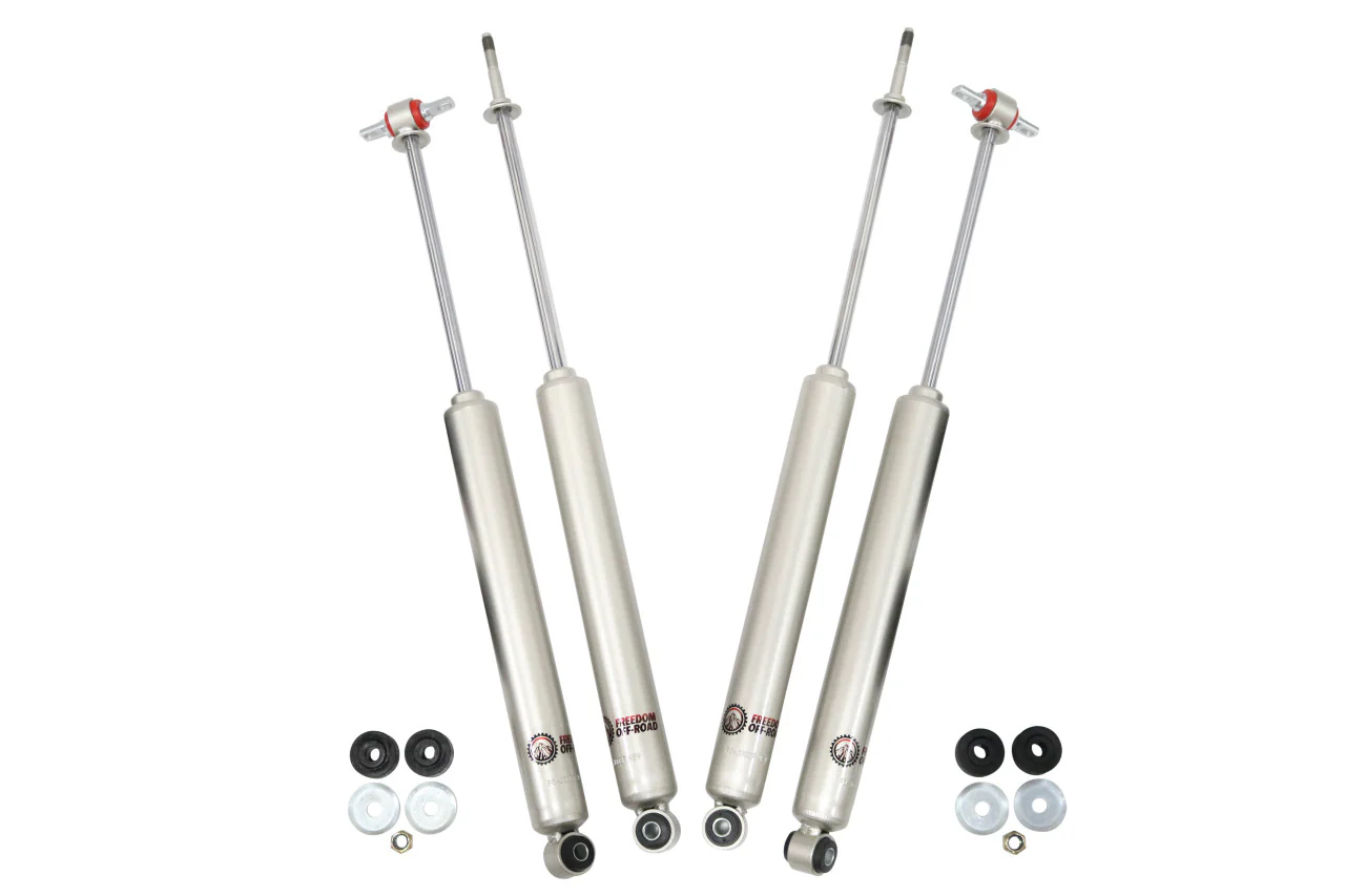 Freedom Offroad Shock Absorbers Jeep Wrangler/ Wrangler JK (07-18) 2-4" Lift/ Extended Nitro - Front & Rear